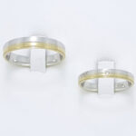 Poročna prstana SUNSHINE, zlati prstani, zaročni prstani, poročni prstani. Zlatarna BB - Branimir Boršič. Slovensko poreklo. Belo, rumeno zlato.