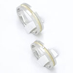 Poročna prstana DOLCE VITA, zlati prstani, zaročni prstani, poročni prstani. Zlatarna BB - Branimir Boršič. Slovensko poreklo. Belo, rumeno zlato.