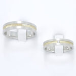 Poročna prstana DOLCE VITA, zlati prstani, zaročni prstani, poročni prstani. Zlatarna BB - Branimir Boršič. Slovensko poreklo. Belo, rumeno zlato.