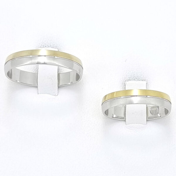Poročna prstana TOUCH, zlati prstani, zaročni prstani, poročni prstani. Zlatarna BB - Branimir Boršič. Slovensko poreklo. Belo, rumeno zlato.
