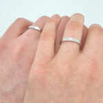 Poročna prstana ETERNITY, zlati prstani, zaročni prstani, poročni prstani. Zlatarna BB - Branimir Boršič. Slovensko poreklo. Belo, rumeno zlato.