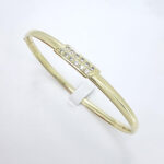 Ženska zapestnica OAKLEY 2, zlata zapestnica, zaročna zapestnica, poročna zapestnica. Zlatarna BB - Branimir Boršič. Nakit po meri.