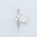 Zaročni prstan SOLITAIRE 2, zlati prstani, zaročni prstani, poročni prstani. Zlatarna BB - Branimir Boršič. Slovensko poreklo. Belo, rumeno zlato.