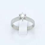 Zaročni prstan SOLITAIRE 3, zlati prstani, zaročni prstani, poročni prstani. Zlatarna BB - Branimir Boršič. Slovensko poreklo. Belo, rumeno zlato.