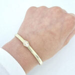 Ženska zapestnica JULIET 2, zlata zapestnica, zaročna zapestnica, poročna zapestnica. Zlatarna BB - Branimir Boršič. Nakit po meri.