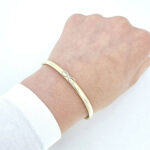 Ženska zapestnica JULIET 3, zlata zapestnica, zaročna zapestnica, poročna zapestnica. Zlatarna BB - Branimir Boršič. Nakit po meri.